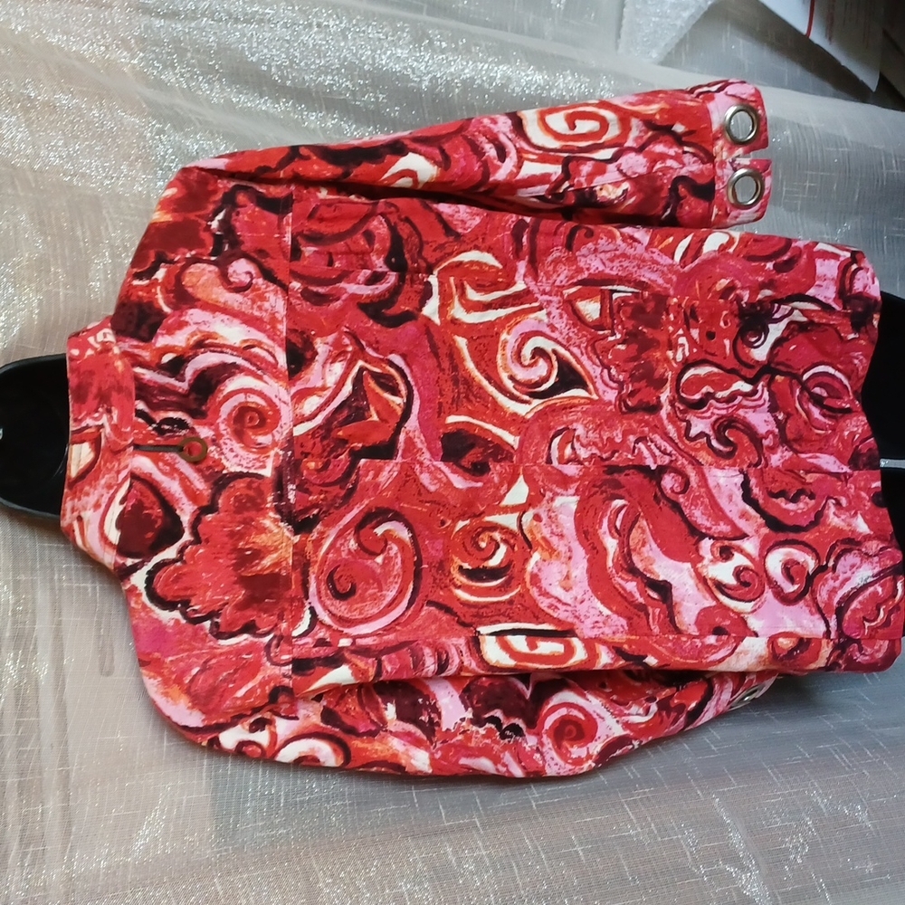 Parsley And Sage Multi Color Jacket, Hook Closure… - image 2